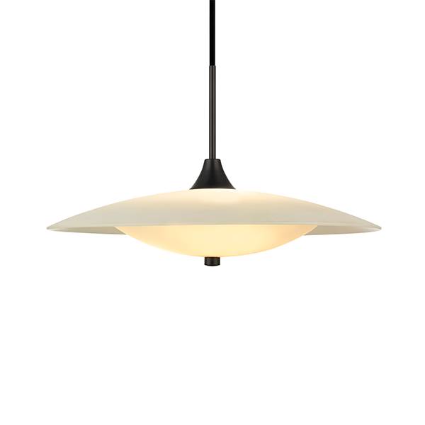 Halo Design Baroni Pendel   46 Cm Opal Mat Sort  : Erling Christensen Møbler