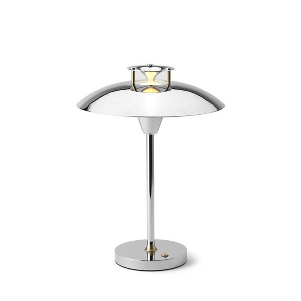 Halo Design Stepp  - -  Batteri Bordlampe Chrome  : Erling Christensen Møbler
