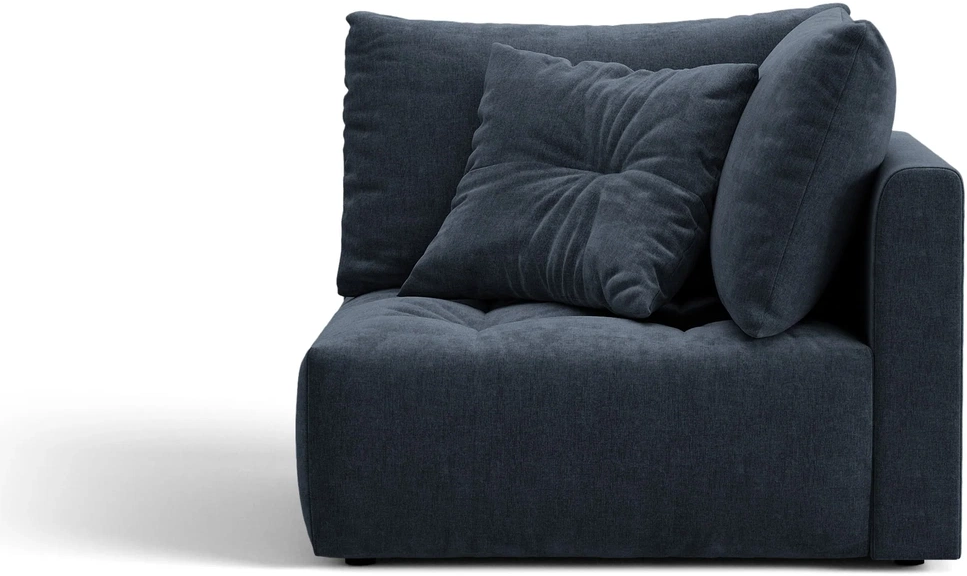 Hjørnemodul Micadoni Bloom Modulsofa  Marineblå Wind 77 Tekstureret Stof  H97x105x105 Cm