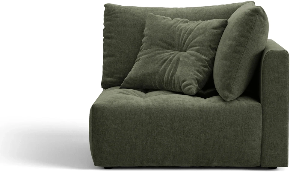 Hjørnemodul Micadoni Bloom Modulsofa Mosgrøn Wind 75 Tekstureret Stof H97xb105xd105 Cm
