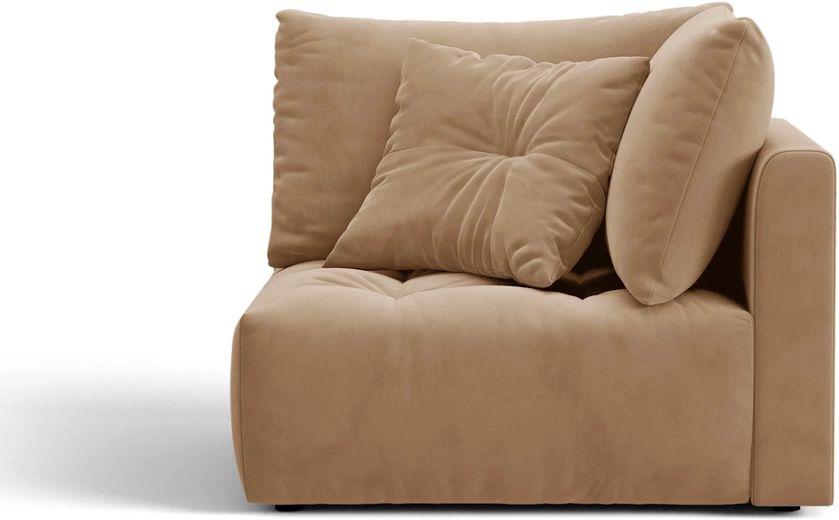 Hjørnemodul Til Modulsofa Micadoni Bloom Casino Lion Velour Mandelbeige