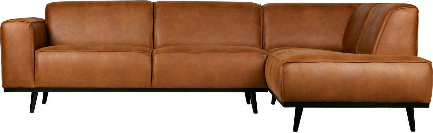 Hjørnesofa Woood Statement Højrevendt Cognac Kunstlæder 274x210 Cm Personer