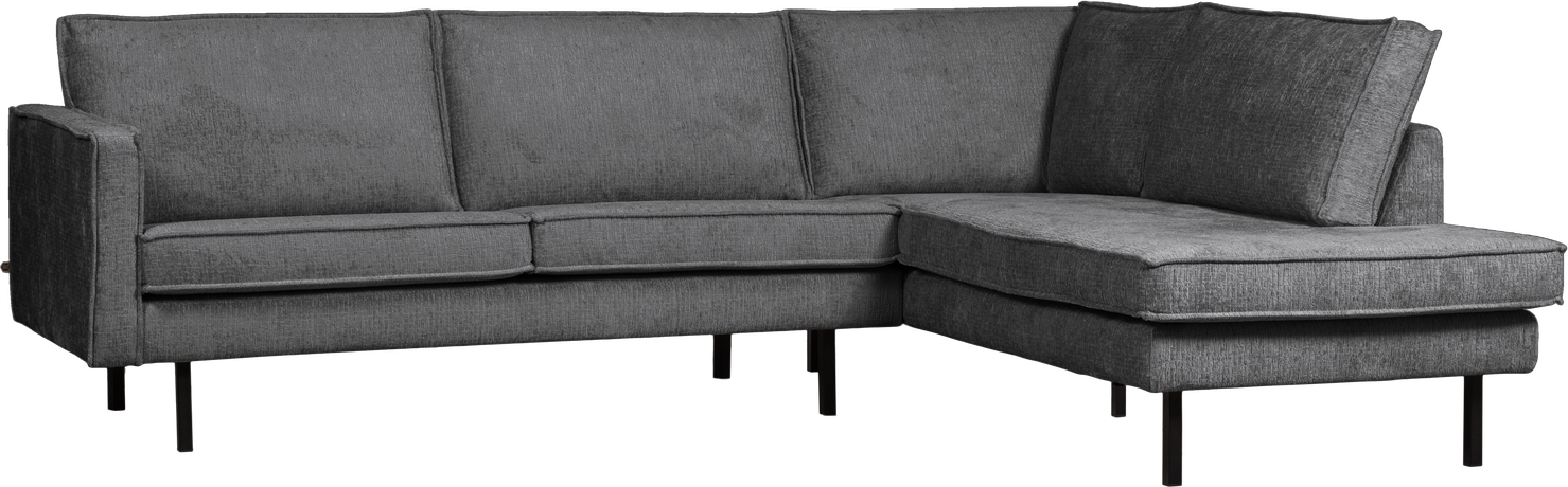 Højrevendt Hjørnesofa Woood Rodeo Ferra Struktureret Velour Mountain Fast Komfort H85ã B266ã D213 Cm