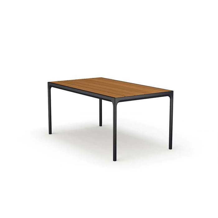 Houe Four Havebord 160x90 Cm Bambus Black  : Erling Christensen Møbler