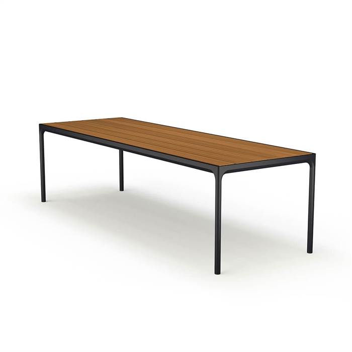 Houe Four Havebord 270x90 Cm Bambus Black  : Erling Christensen Møbler