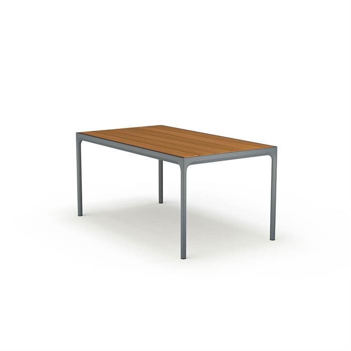 Houe Four Havebord 160x90 Cm Bambus Dark Grey  : Erling Christensen Møbler