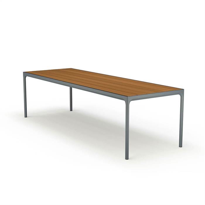Houe Four Havebord 270x90 Cm Bambus Dark Grey  : Erling Christensen Møbler