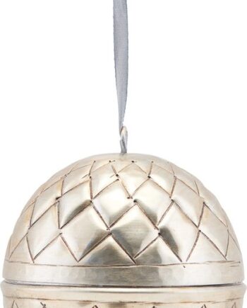 House Doctor Indigo Ornament   Aluminium Nikkel ø10 Cm Dekorationsophæng