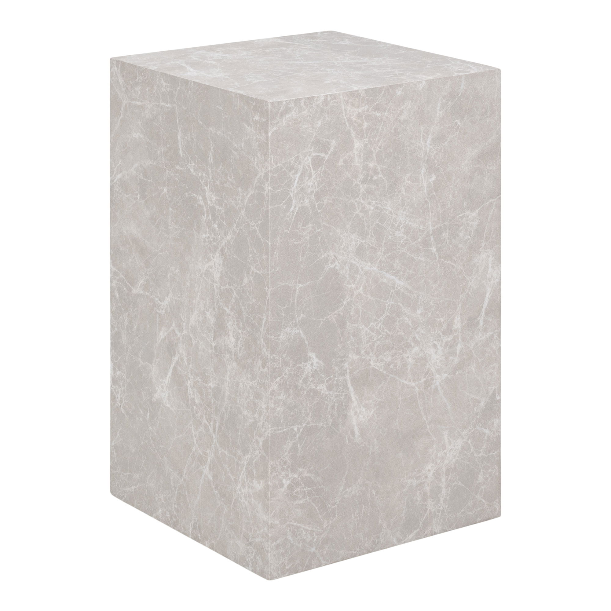 House Nordicâ Hjørnebord  Marmor Look  Beige  30x30x50 Cm