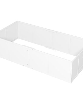 Hundebakke Til Hunde Og Hvalpe Med Justerbare Indgange Til Store Og Små Hunde  196   96   48 Cm  Hvid