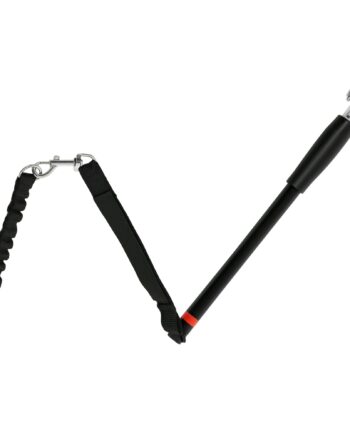 Hundesnor Til Cykler  Elastisk Reb  Stålrør  124 Cm  Sort