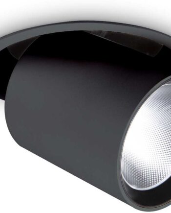 Indbygningslampe Ideal Lux Nova D15 Cm Sort Integreret Led 30w 3150 Lm 4000   Aluminium