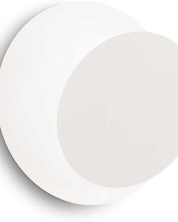Indendørs Væglampe Ideal Lux Tick Led Metal Hvid ø18   B7   H4 Cm 6w 600 Lm 3000k