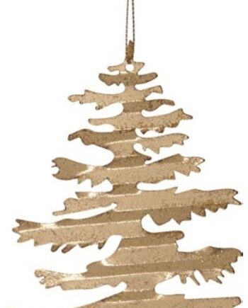 Juleophæng House Doctor Ornament Valset Jern Messing     17   Cm