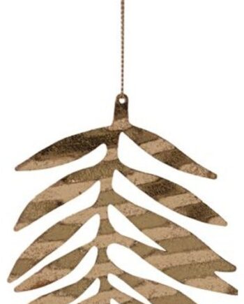 Juleornament House Doctor Ornament   Valset Jern Messing Bladform 9ã 15 Cm