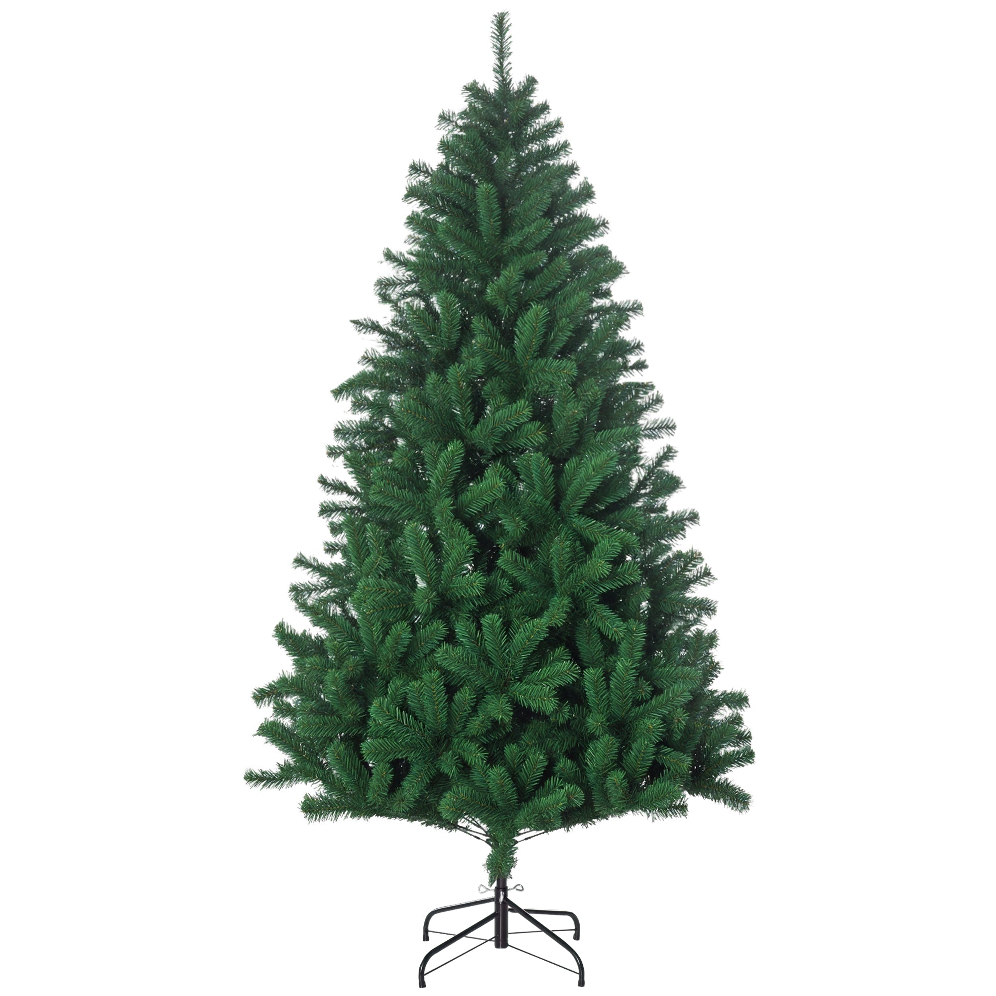 Juletræ       Kunstig Gran Juletræ 1000 Grene Metalfod Pvc Grøn ø120   180h Cm