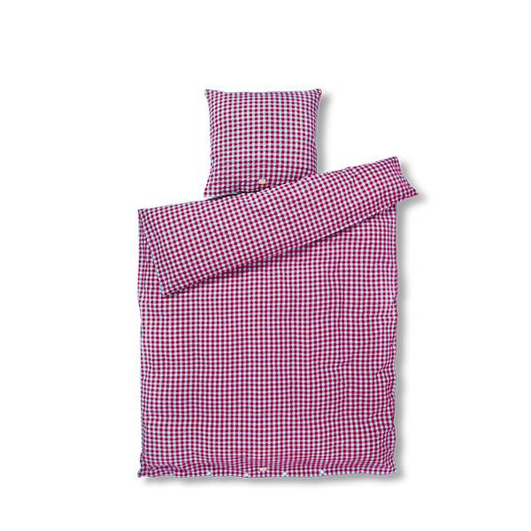 Juna Bæk Bølge Sengetøj Fuchsia Mint Flere Størrelser  : Erling Christensen Møbler