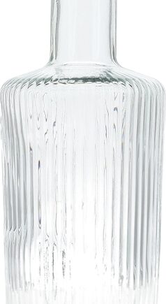 Karaffel Bonbistro Tap       Transparent Struktureret Glas Med Mørk Metalprop  Tåler Opvaskemaskine
