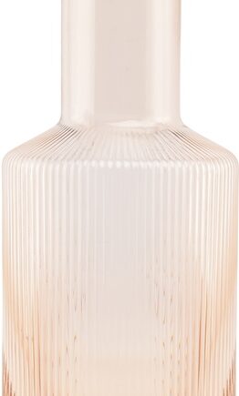 Karaffel     Collection Ray Glaskaraffel 100 Cl Brun Rillet Med Låg  Tåler Opvaskemaskine