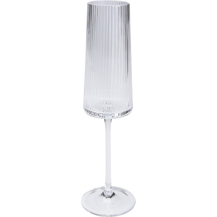 Kare Design Riffle Champagneglas     Riller Klar Glas   :25