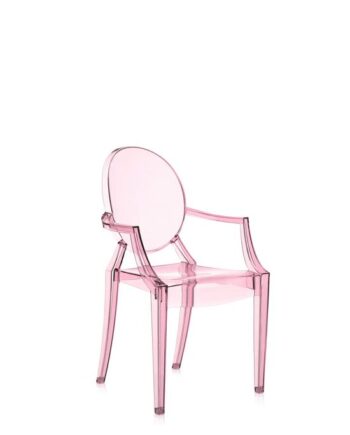 Kartell Lou Lou Ghost Spisebordsstol Kids Pink  : Erling Christensen Møbler