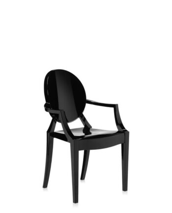 Kartell Lou Lou Ghost Spisebordsstol Kids Sort  : Erling Christensen Møbler