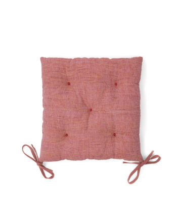 Kave Home Aren Stolehynde  Kvadratisk Pink Stof  45x45