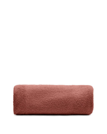 Kave Home Kaeli Betræk Til Fodskammel  Rund Terracotta Bouclé  ø120