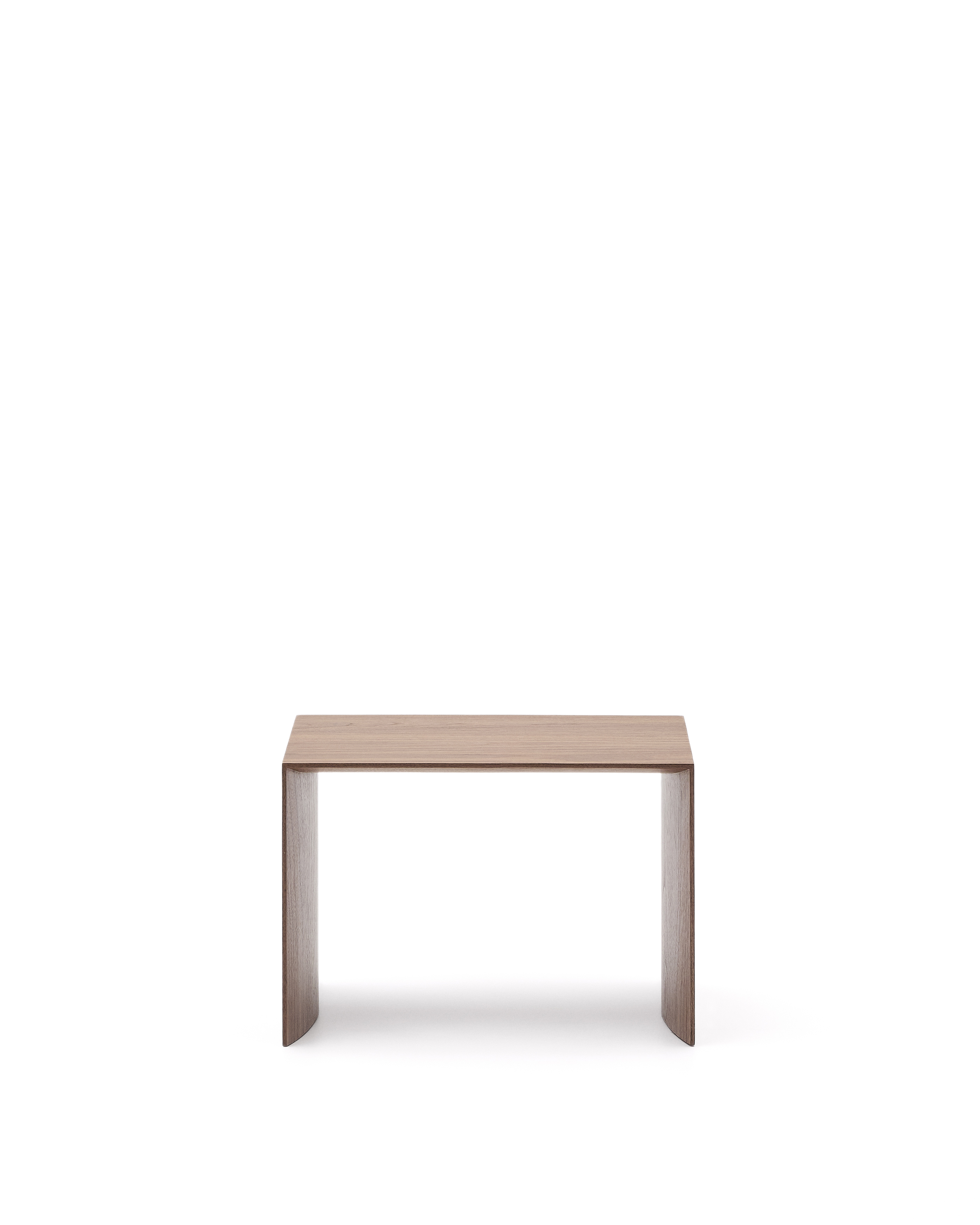 Kave Home Litto Sidebord  Rektangulær Brun Valnøddefinér  55x40