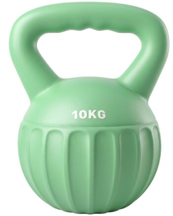 Kettlebell    Kg Vægtstang Fyldt Med Sand  Til Begyndere  Styrketræning Til Hjemmebrug  21   21   27 Cm  Grøn