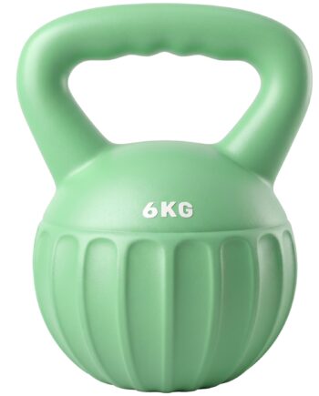 Kettlebell    Kg Vægtstang Fyldt Med Sand  Til Begyndere  Styrketræning Til Hjemmet  17   17   23 Cm  Grøn