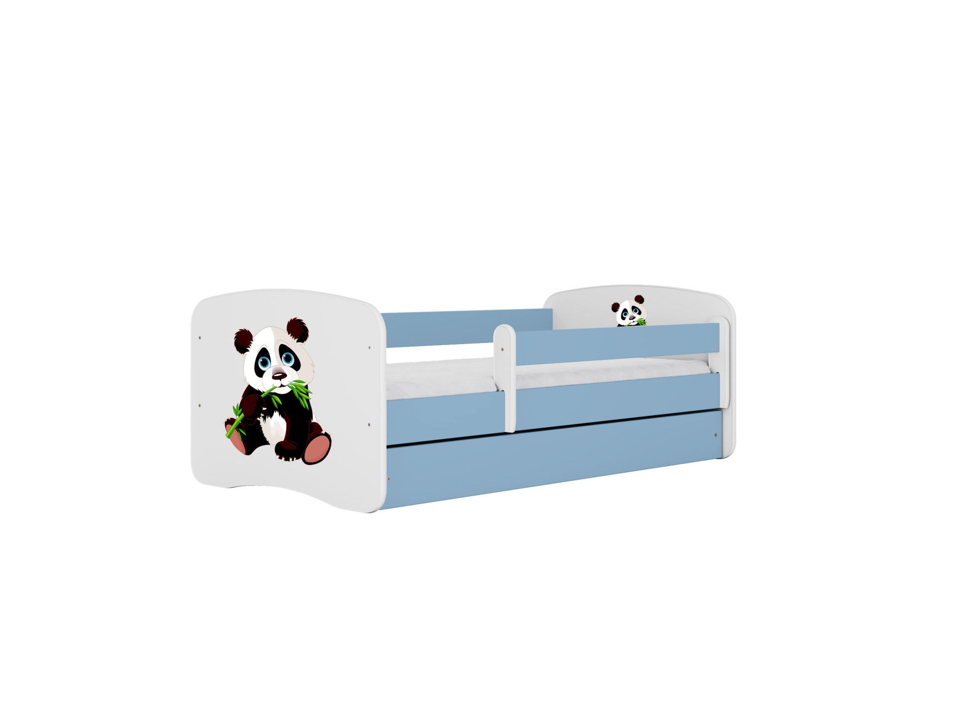 Kocot Kids Seng Babydreams Blue Panda   Med Skuffe Og Madras 140 70