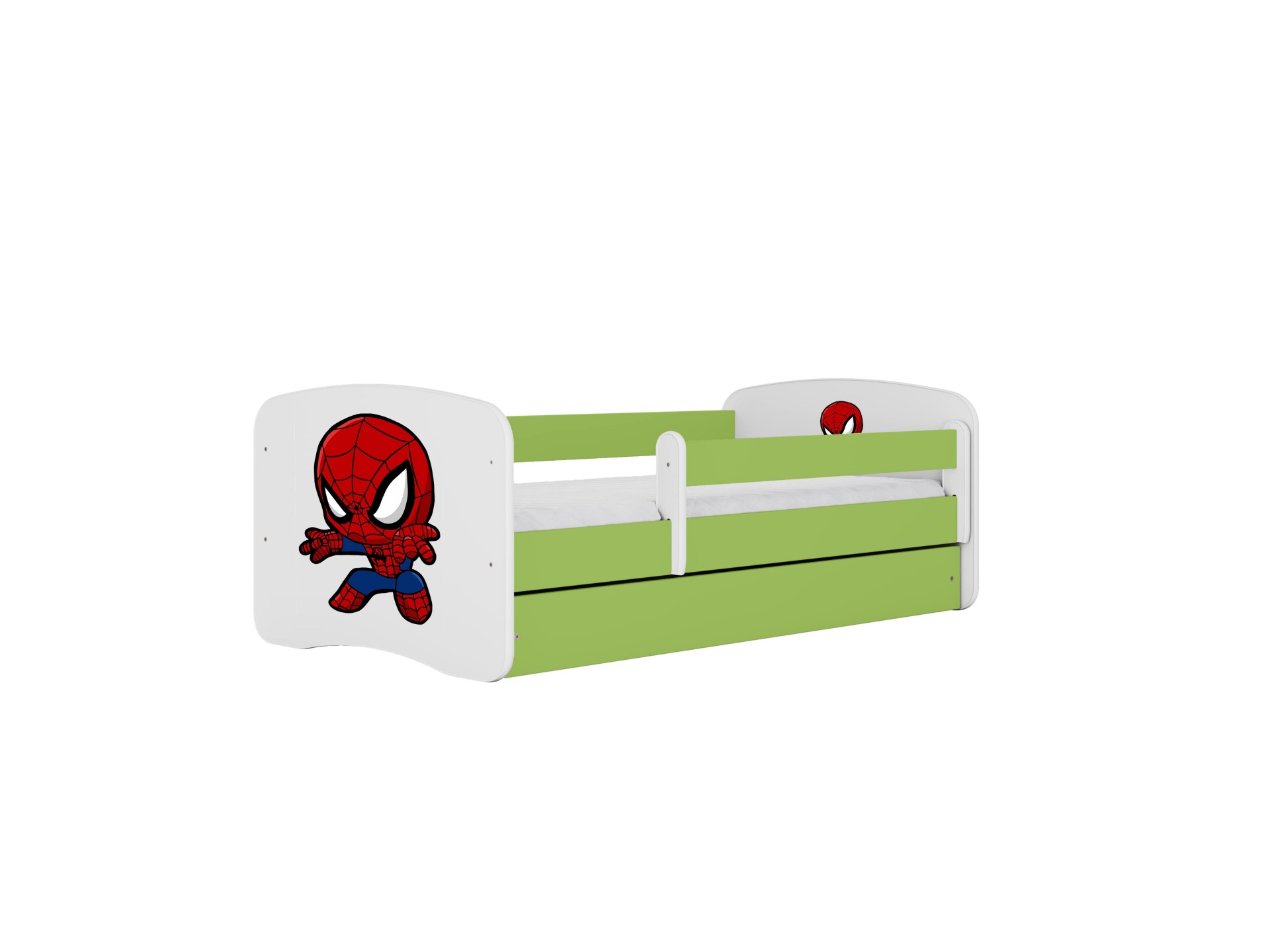 Kocot Kids Seng Babydreams Green Spiderman Uden Skuffe Med Madras 180 80