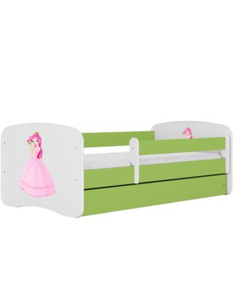 Kocot Kids Seng Babydreams Grøn Prinsesse Uden Skuffe Med Madras 140 70
