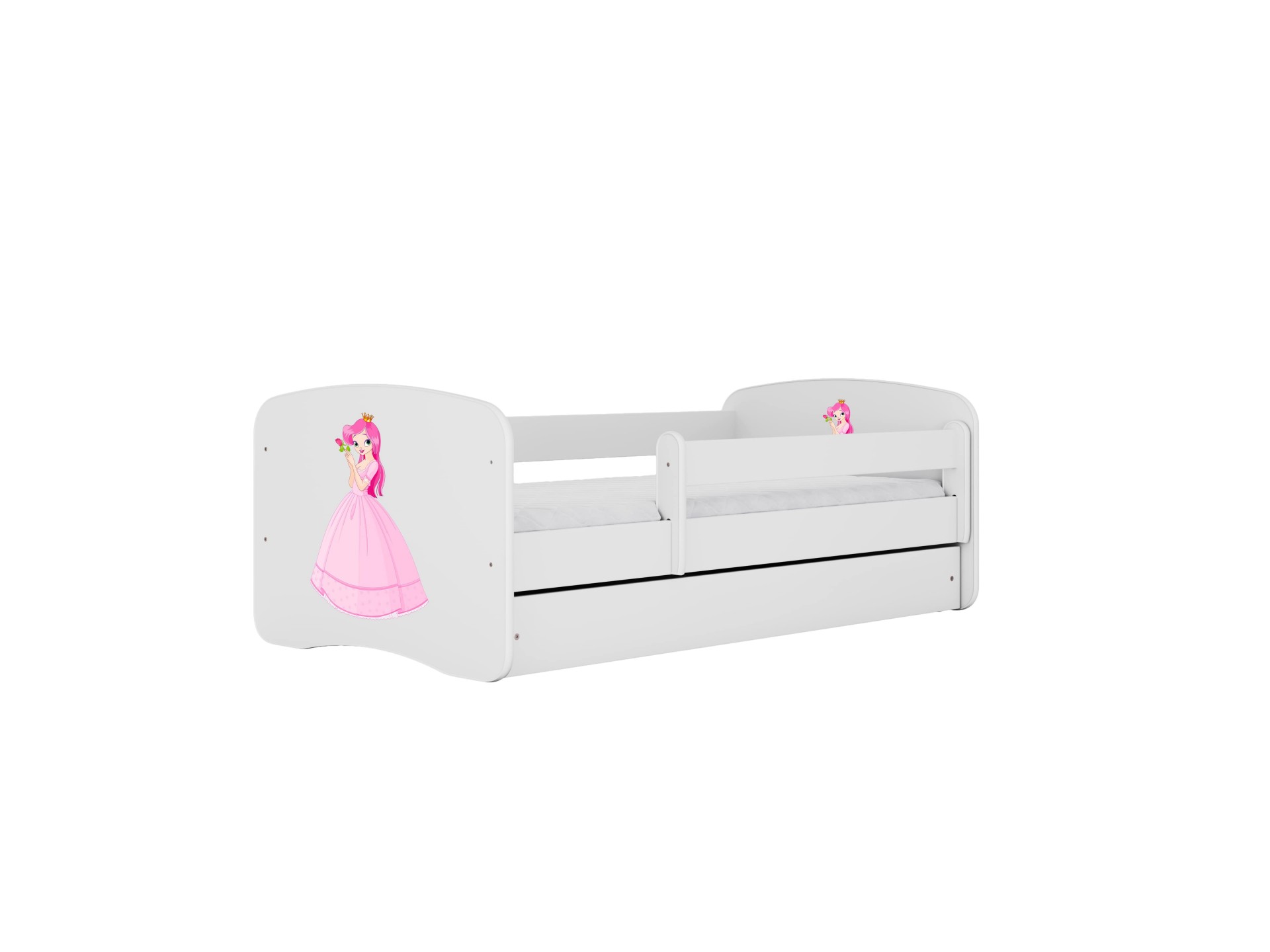 Kocot Kids Seng Babydreams Hvid Prinsesse Med Skuffe Med Madras 180 80