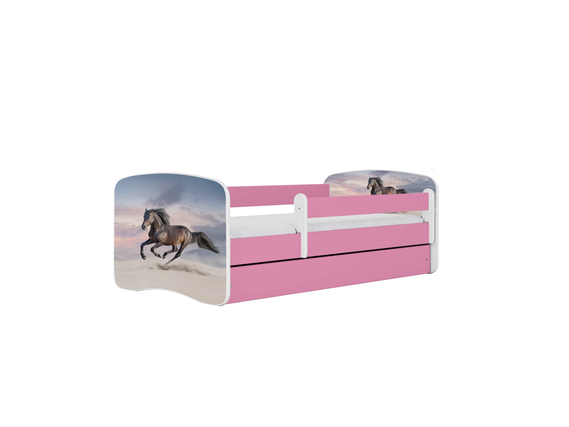 Kocot Kids Seng Babydreams Pink Galopperende Hest Uden Skuffe Med Madras 140 70