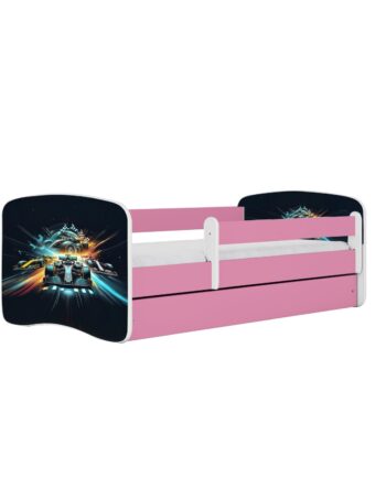 Kocot Kids Seng Babydreams Pink Race Uden Skuffe Med Madras 160 80