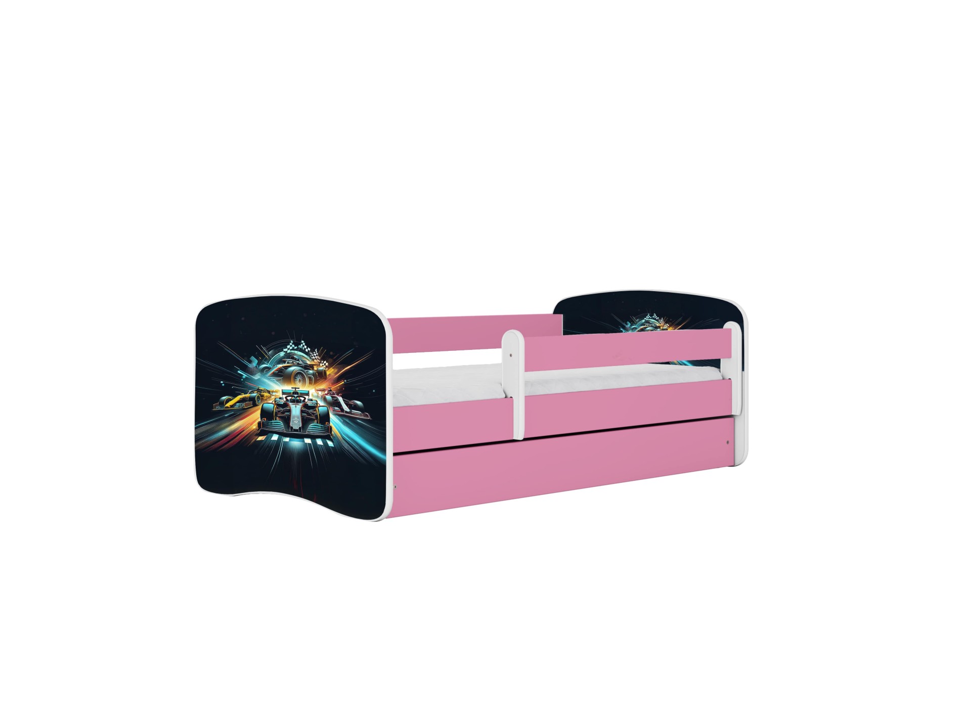 Kocot Kids Seng Babydreams Pink Race Uden Skuffe Med Madras 180 80