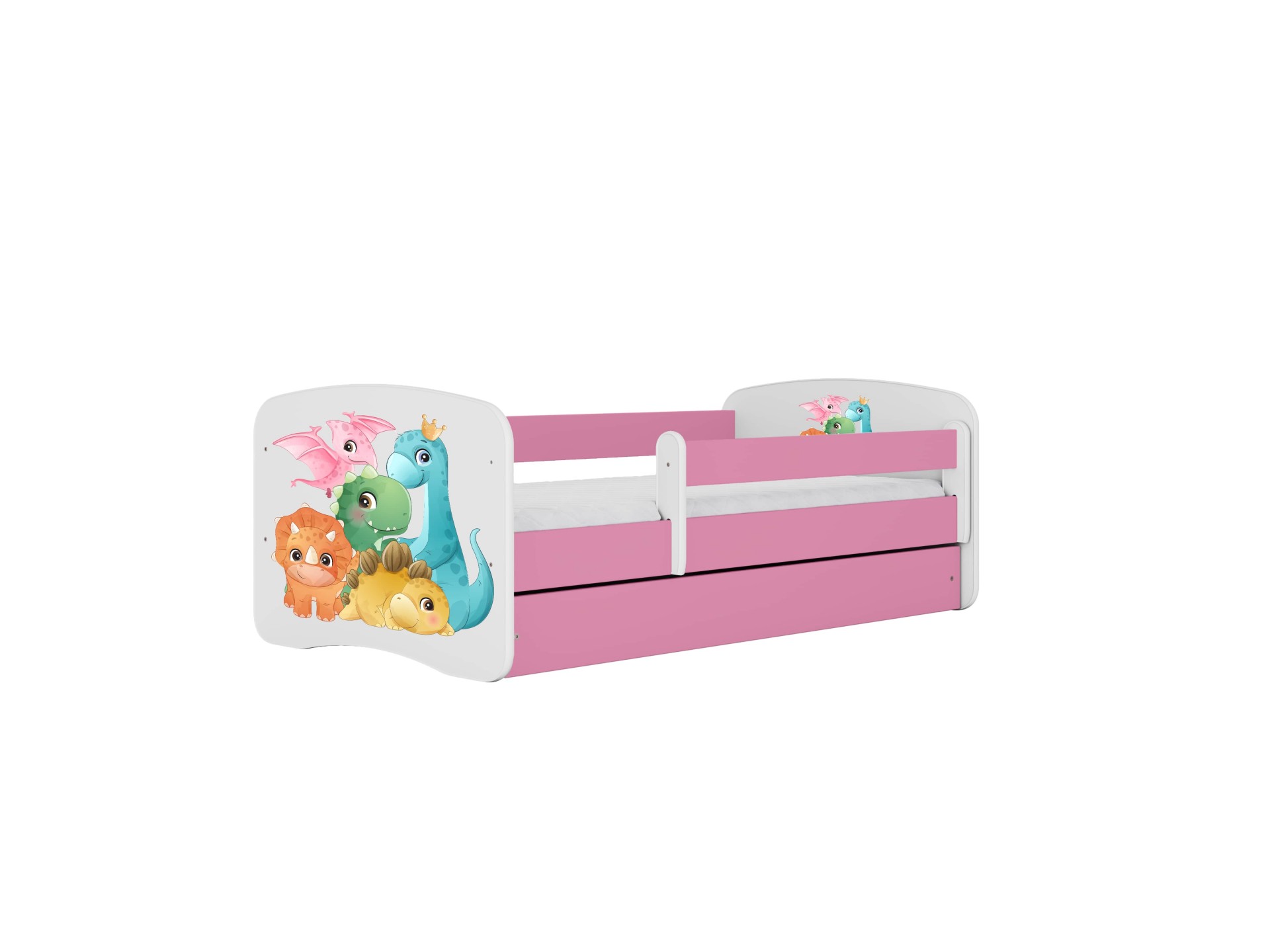Kocot Kids Seng Babydreams Pink Tiny Dinos Med Skuffe Med Madras 140 70