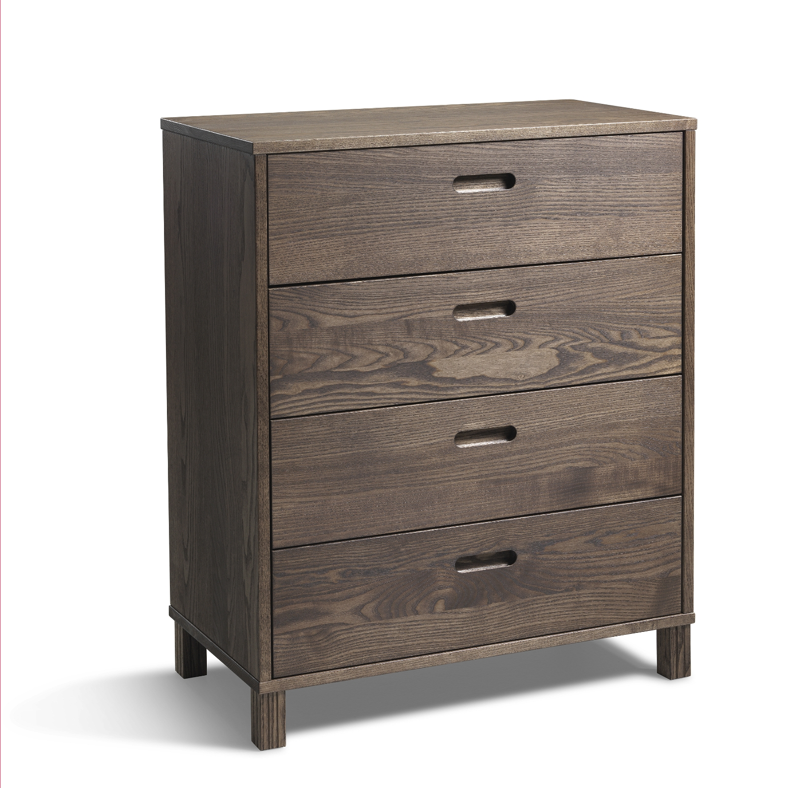 Kommode Oscarssons Möbel Leon Skuffer Massiv Ask Brunolieret H93xb75xd40 Cm