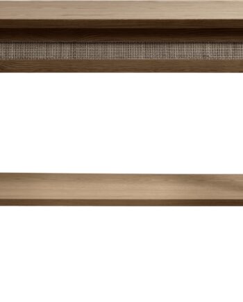 Konsolbord Entrébord Nordique Design Barrali  Mørk Natur  Egetræsfiner Og Massivt Egetræ  H75   B110   D40 Cm