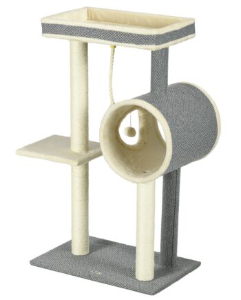 Kradsetræ    Kattehule    Hvileområder  60 Cm   40 Cm   104 Cm  Grå   Natur