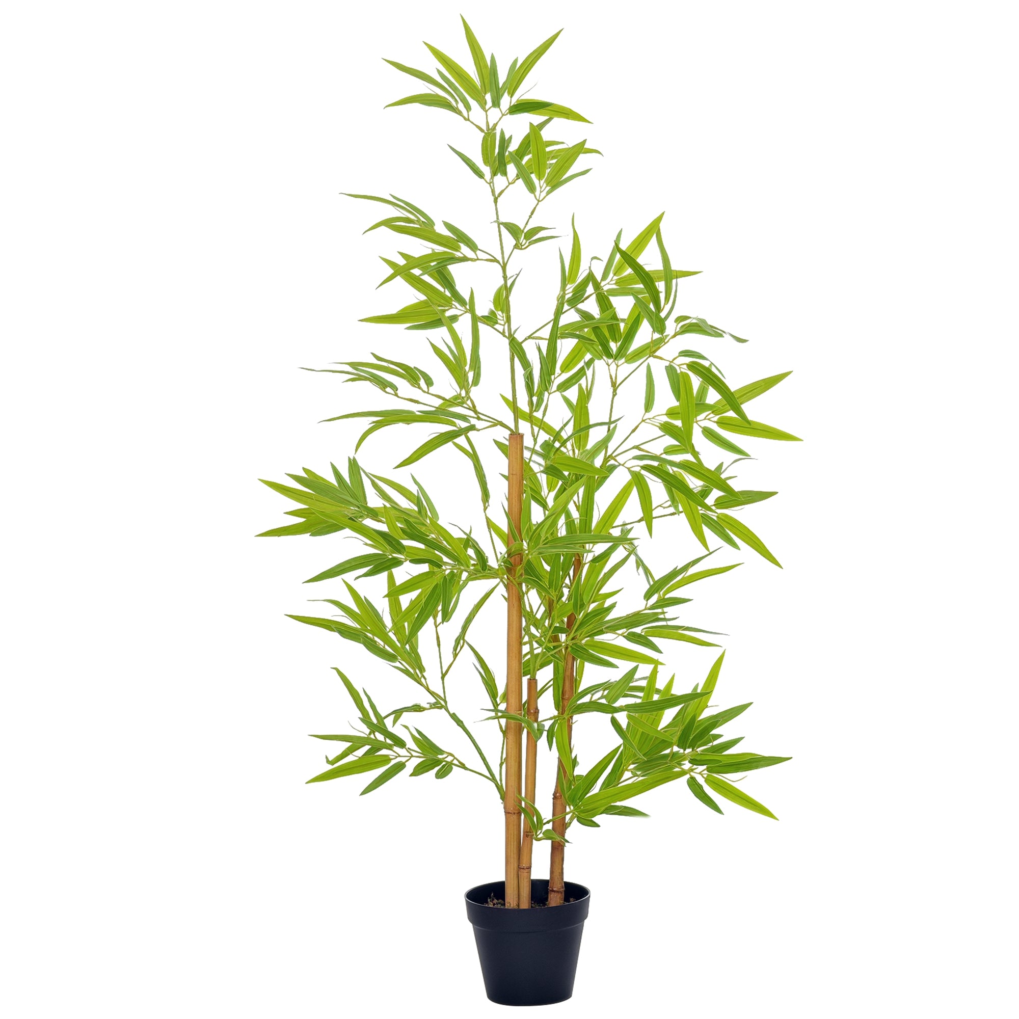 Kunstig Bambus  Kunstig Plante  Dekorativ Plante Med Potte  Kunstigt Træ  Trædekoration  120 Cm