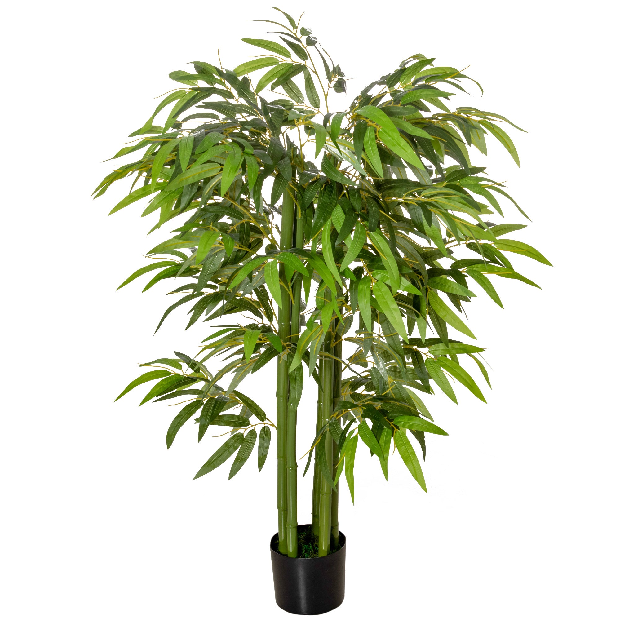 Kunstig Plante  Plastik Bambus   Potte  780 Blade  Realistisk Look  Lav Vedligeholdelse  140 Cm  Grøn