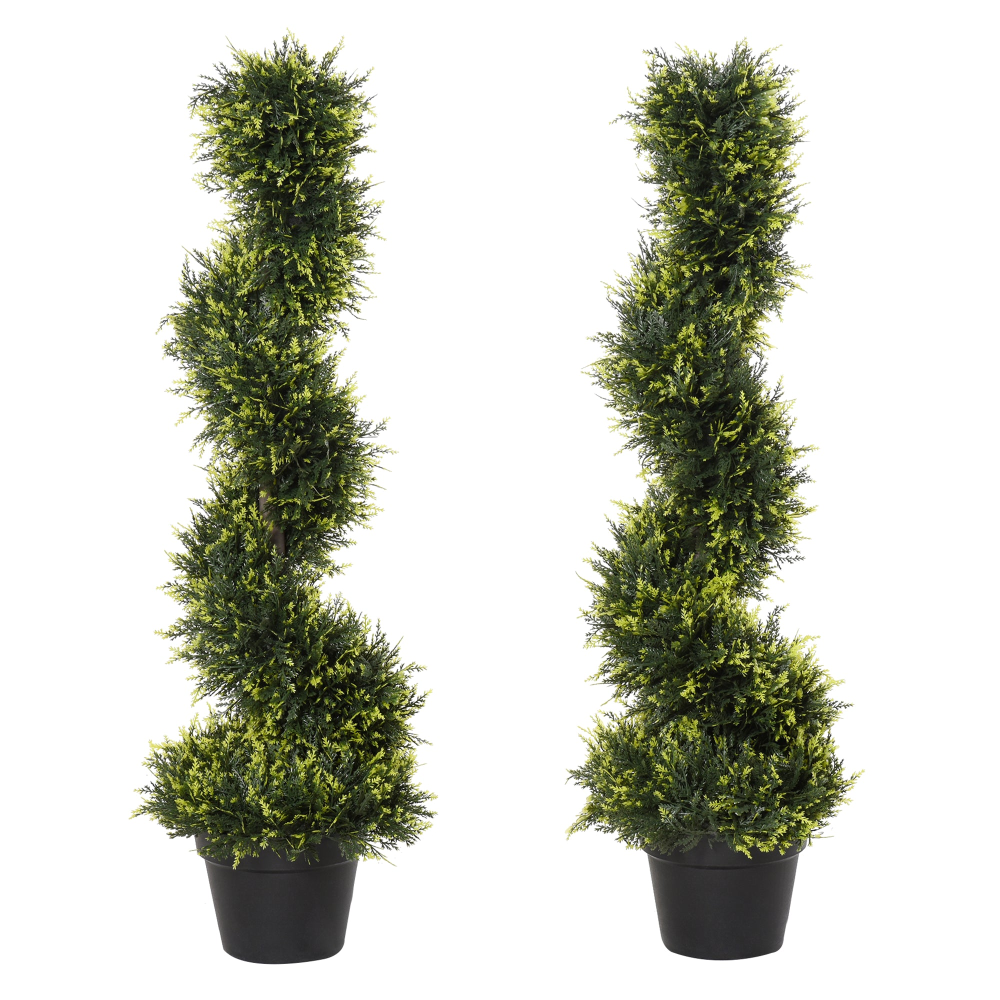 Kunstig Spiralplante  Spiralformet Cedertræ Med Potte  90 Cm  Kunstig Cedertræ Til Udendørs Og Indendørs Dekoration  Grøn