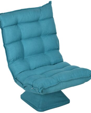 Lænestol Læsestol  Drejelig  Fløjlslook  62 Cm   70 Cm   95 Cm  Blå