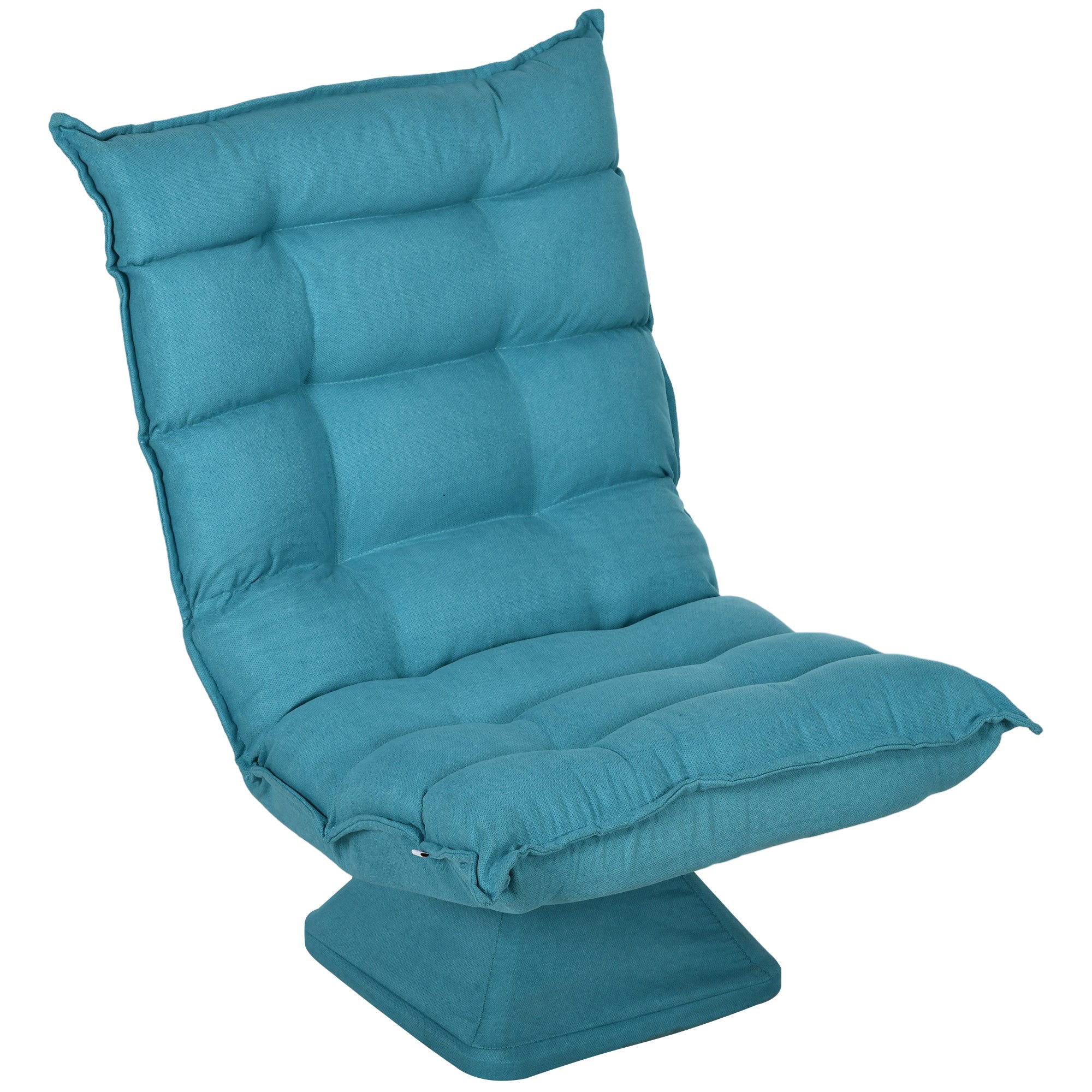 Lænestol Læsestol  Drejelig  Fløjlslook  62 Cm   70 Cm   95 Cm  Blå