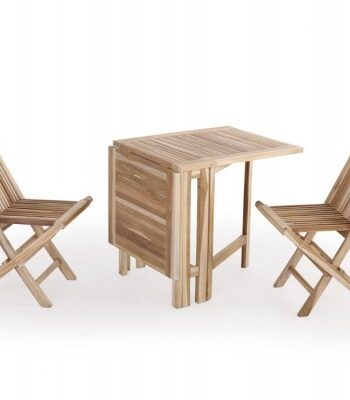 Lærke Teak Cafesæt     Stole 65x130 Cm