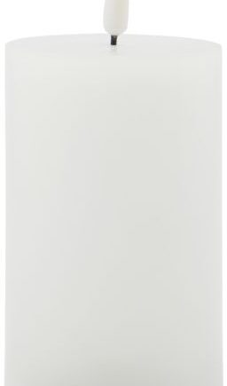 Led-bloklys House Doctor Led-serie ø7 5x12   Cm Hvid Med Timer