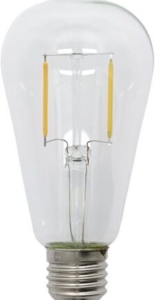 Led-elpære E27 House Doctor Decoration Klar Glaspære 2w Dæmpbar 2500k 140-170 Lm ø65x146 Mm